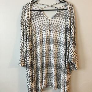 Black and White Kimono
